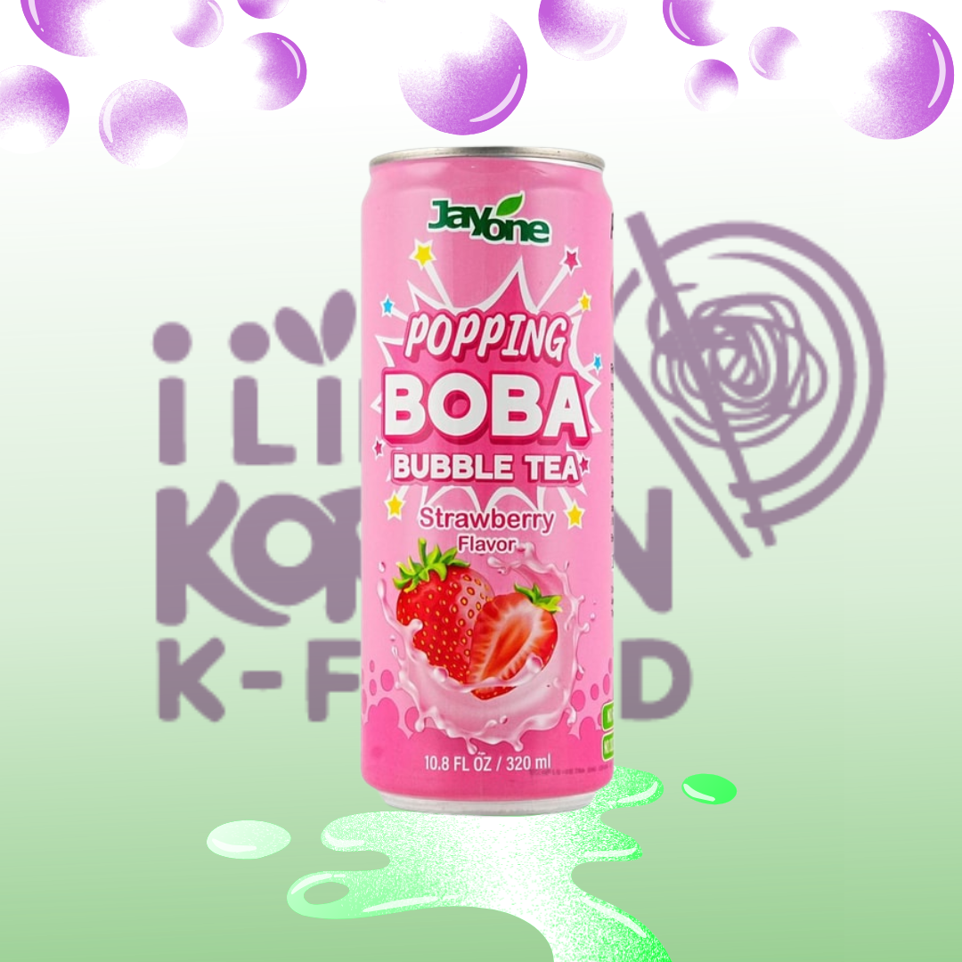 POPPING BOBA BUBBLE TEA SABOR FRESA