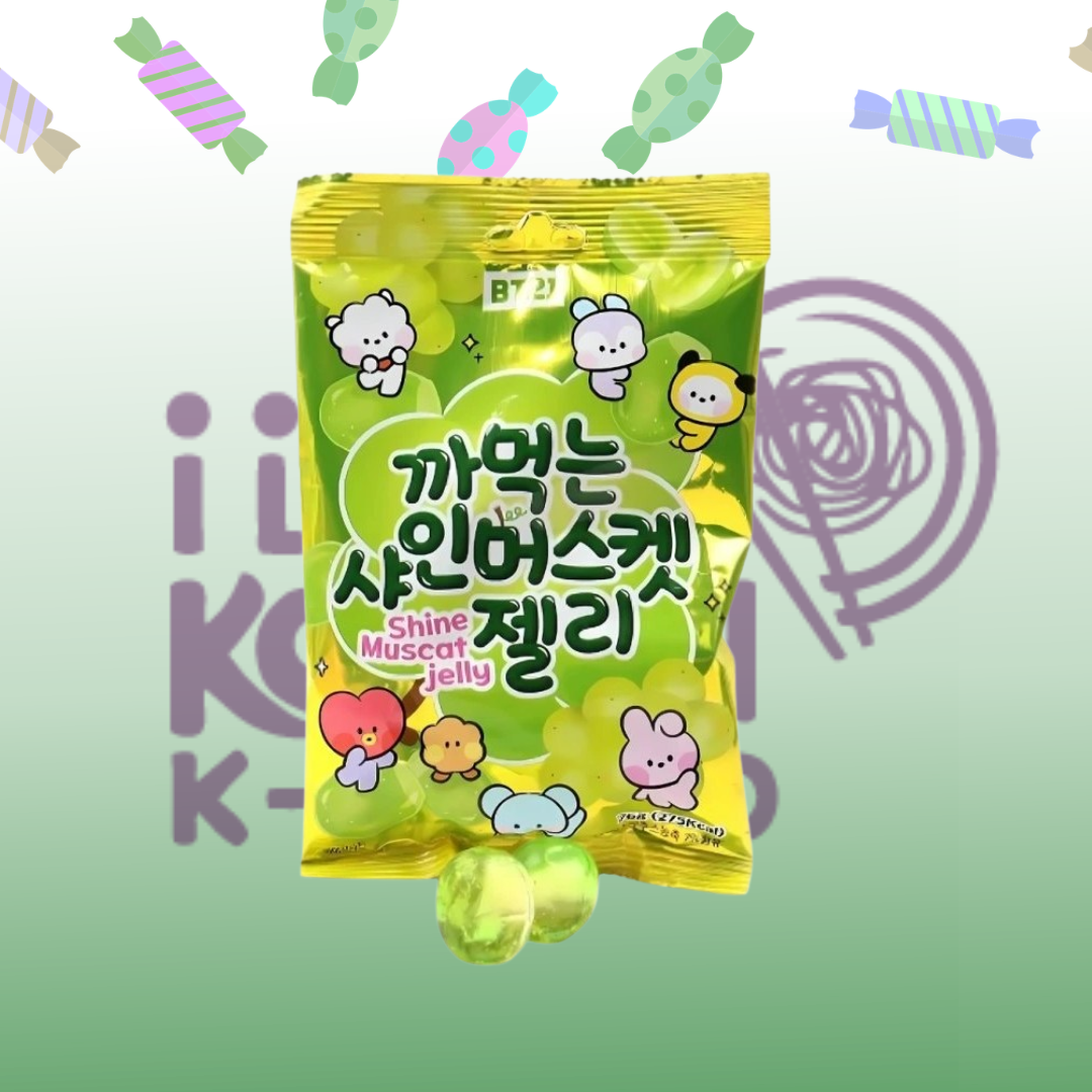 BT21 GOMITAS PELABLES SABOR UVA VERDE