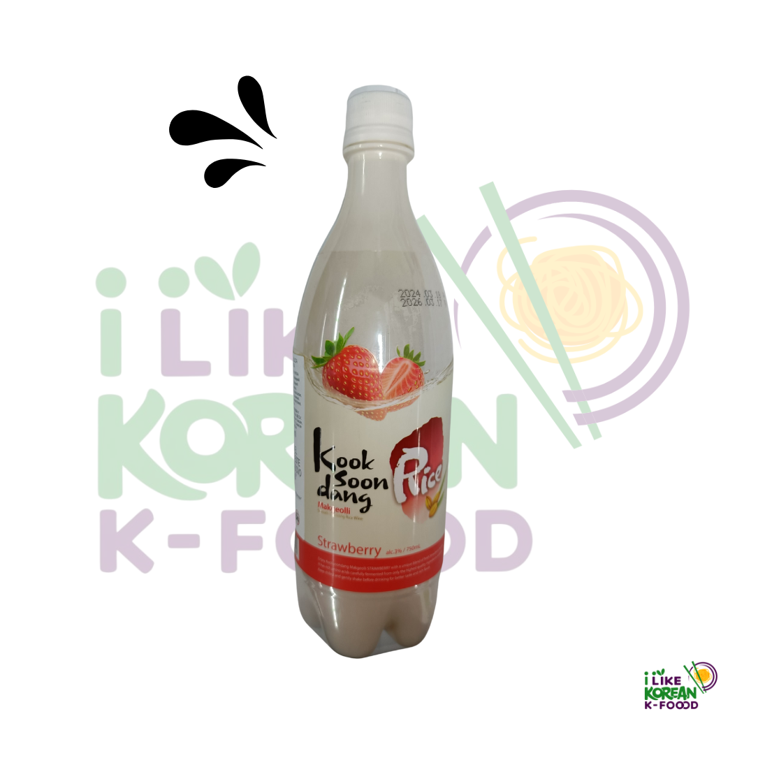 Bebida Alcoholica Makgeolli Sabor Fresa