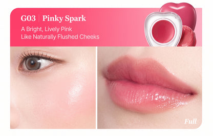 TROISTOUCH HEART PAIRING LIP & CHEEK GLOW POT