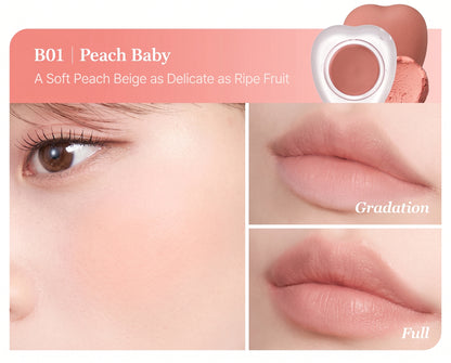 TROISTOUCH HEART PAIRING LIP & CHEEK BLUR POT