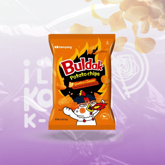 BULDAK QUATTRO QUESOS CHIPS 120G