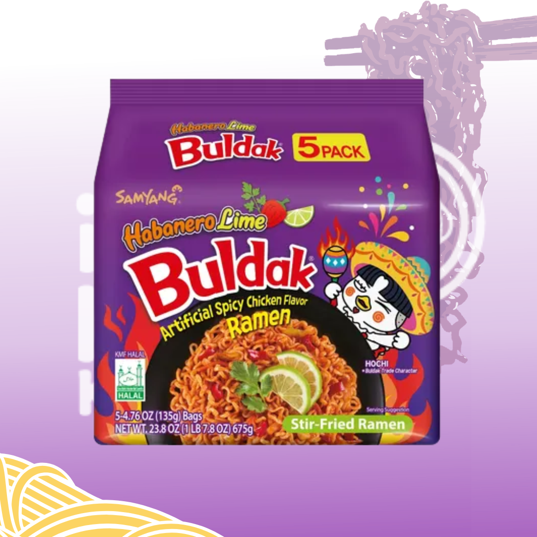 BULDAK HABENERO LIMON MULTIPACK 5PZ